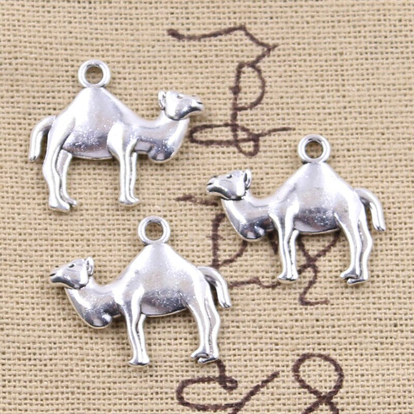 15pcs Charms Desert Camel 19x23mm Antique Silver Color Pendants DIY Crafts Making Findings Handmade Tibetan Jewelry
