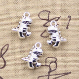 15pcs Charms Dinosaur Baby 16x12x7mm Antique Silver Color Pendants EF3693