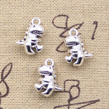 15pcs Charms Dinosaur Baby 16x12x7mm Antique Silver Color Pendants EF3693