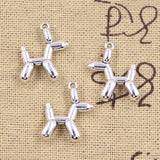 15pcs Charms Poodle Dog 19x15x5mm Antique Silver Color Pendants DIY Crafts Making Findings Handmade Tibetan Jewelry