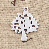 15pcs Charms World Tree 30x24mm Antique Silver Color Pendants DIY Crafts Making Findings Handmade Tibetan Jewelry