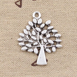 15pcs Charms World Tree 30x24mm Antique Silver Color Pendants DIY Crafts Making Findings Handmade Tibetan Jewelry