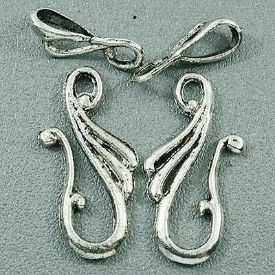 25sets Tibetan Silver Classical Clasp H0550