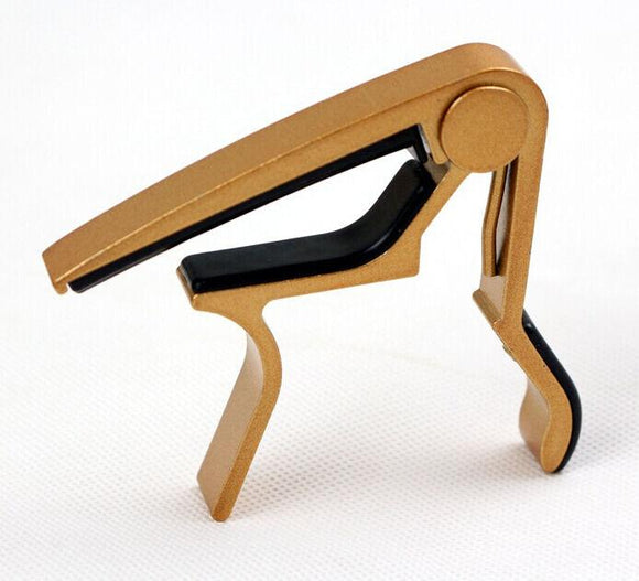 GOLD Trigger Quick Change Key Clamp Capo For Acoustic/Electric/Classic Guitar x1