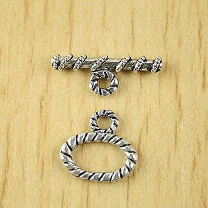 16sets Tibetan silver egg toggle clasps h2746