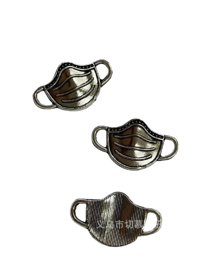 A8492 tibetan silver Face mask a pound 348 / pack 1.3 g 23×14mm Zinc Alloy Metal