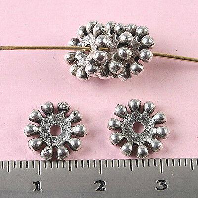 40pcs Tibetan silver daisy flower charms finding h1774