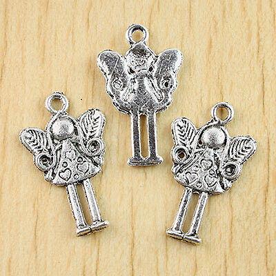 24pcs Tibetan silver crafted portrait charm h0856