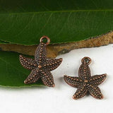Four colors for the starfish design charms in 23x18.8mm  DIY making  to choose