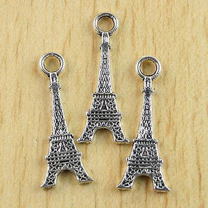 16pc Tibetan silver crafted tower charms findings H0175