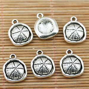 12pcs Tibetan silver color hat design charms EF1675
