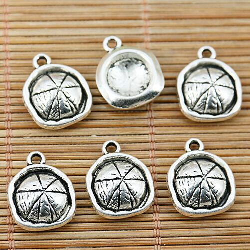 12pcs Tibetan silver color hat design charms EF1675