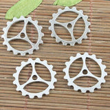 10pcs Tibetan Silver color gear design charms EF0604-1