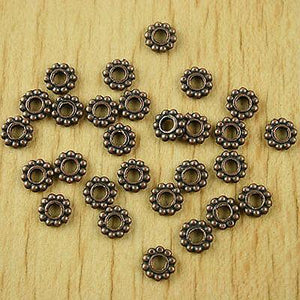 70pcs copper-tone daisy flower spacer beads h1877