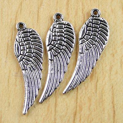 10 Pcs Tibetan silver Tercel Wing Charm beads H0127