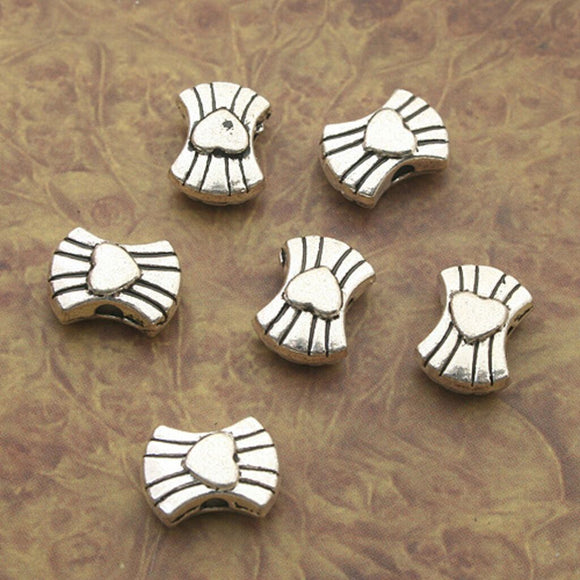 14pcs Tibetan Silve delicated heart Spacer bead Findings X0155