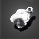 20 PCS/Lot 8mm*10.3mm metal diy handmade accessories Tibetan silver rose flower charms for jewelry