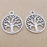 20 Pieces 20x24mm Antique Silver Color The Tree of Life Charms DIY Wicca For Jewelry Making
