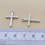 20 Pieces16*23mm Mixed Alloy Antique Silver Color Cross Charms Keychain Bracelet Pendant Accessory For DIY Jewelry Making