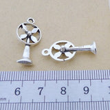 20 Pieces20*12mm Mixed Alloy Antique Silver Color Electric Fan Charms Keychain Bracelet Pendant Accessory For DIY Jewelry Making EF4635