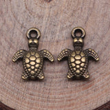 20pcs 10x13mm Charms Sea Turtle DIY Jewelry Findings 3 Colors Sea Turtle Charms