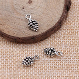 20pcs 12x7x7mm Charm 3D Pine Cone 4 Colors Charms Pendant For Jewelry Making DIY For Bracelet Necklace