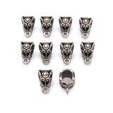 20pcs 13x8x8mm Beads Bails Oval Buckle Charms Jewelry Making Necklace Silver Plated Gold Color Diy Jewelry Findings Wholesale EF3899