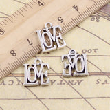 20pcs 3colors Charms LOVE 15x13mm Tibetan DIY Retro Jewelry Bracelet Necklace Antique Bronze Pendant Silver Color Gold Making