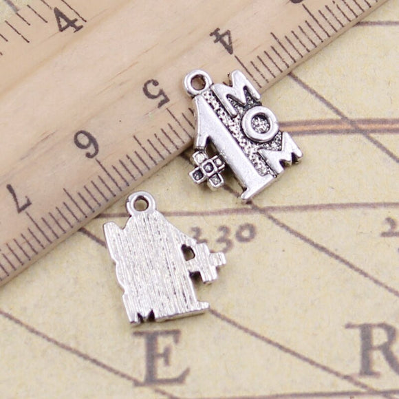 20pcs Charms #1 MOM Mama 15x12mm Tibetan Silver Color Pendants Antique Jewelry Making DIY Handmade Craft Pendant