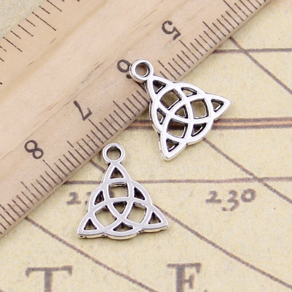 20pcs Charms Amult 16x14mm Tibetan Bronze Silver Color Pendants Antique Jewelry Making DIY Handmade Craft