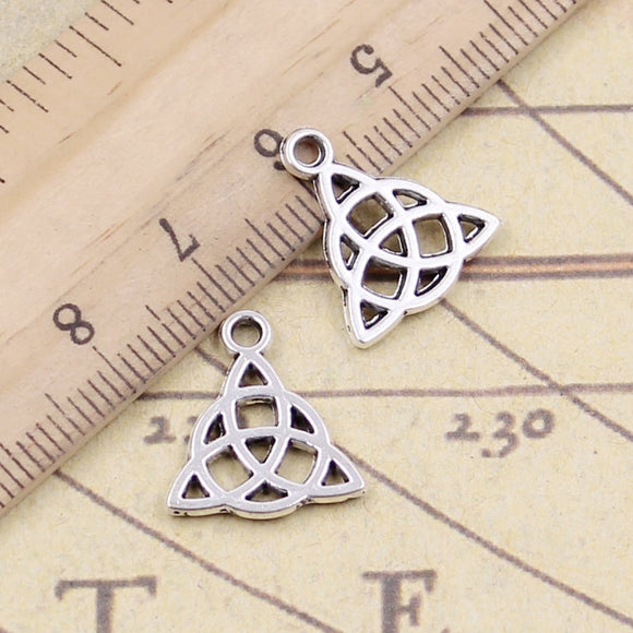 20pcs Charms Amult 16x14mm Tibetan Bronze Silver Color Pendants Antique Jewelry Making DIY Handmade Craft