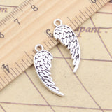 20pcs Charms Angel Wings 26x9mm Tibetan Silver Color Pendants Antique Jewelry Making DIY Handmade Craft