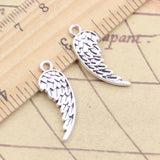 20pcs Charms Angel Wings 26x9mm Tibetan Silver Color Pendants Antique Jewelry Making DIY Handmade Craft