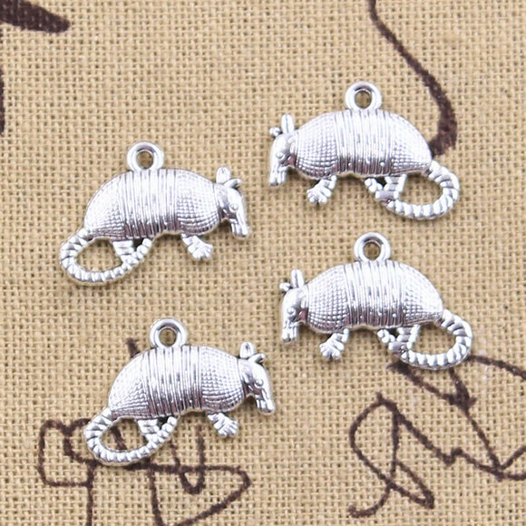 20pcs Charms Animal Anteater Myrmecophagidae 13x19mm Antique Silver Color Pendants DIY Making Findings Handmade Tibetan Jewelry EF3846