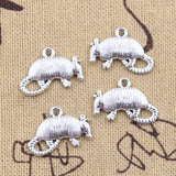 20pcs Charms Animal Anteater Myrmecophagidae 13x19mm Antique Silver Color Pendants DIY Making Findings Handmade Tibetan Jewelry EF3846