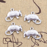 20pcs Charms Animal Anteater Myrmecophagidae 13x19mm Antique Silver Color Pendants DIY Making Findings Handmade Tibetan Jewelry EF3846