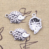 20pcs Charms Animal Hedgehog Hedgepig 22x14mm Antique Silver Color Pendants DIY Crafts Making Findings Handmade Tibetan Jewelry EF3842