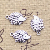 20pcs Charms Animal Hedgehog Hedgepig 22x14mm Antique Silver Color Pendants DIY Crafts Making Findings Handmade Tibetan Jewelry EF3842