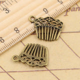 20pcs Charms Barber Comb 15x19mm Tibetan Bronze Silver Color Pendants Antique Jewelry Making DIY Handmade Craft Pendant ef4373