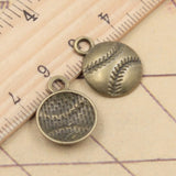 20pcs Charms Baseball 15x15mm Tibetan Bronze Silver Color Pendants Antique Jewelry Making DIY Handmade Craft