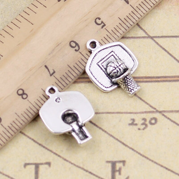 20pcs Charms Basketball Hoop 20x15mm Tibetan Silver Color Pendants Antique Jewelry Making DIY Handmade Craft