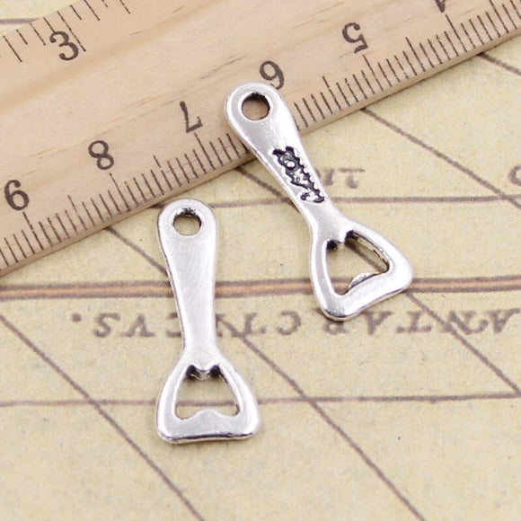 20pcs Charms Beer Bottle Opener 27x20mm Tibetan Silver Color Pendants Antique Jewelry Making DIY Handmade Craft