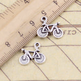 20pcs Charms Bike Bicycle 15x16mm Tibetan Bronze Silver Color Pendants Antique Jewelry Making DIY Handmade Craft Pendant