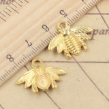 20pcs Charms Bumblebee Honey Bee 21x16mm Tibetan Bronze Silver Color Pendants Antique Jewelry Making DIY Handmade Craft