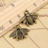 20pcs Charms Bumblebee Honey Bee 21x16mm Tibetan Bronze Silver Color Pendants Antique Jewelry Making DIY Handmade Craft