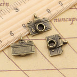 20pcs Charms Camera 15x14mm Tibetan Bronze Silver Color Pendants Antique Jewelry Making DIY Handmade Craft
