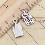 20pcs Charms Castle Chapel Cathedral 19x20mm Tibetan Bronze Silver Color Pendants Antique Jewelry Making DIY Handmade Craft