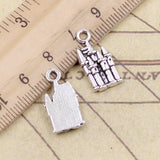 20pcs Charms Castle Chapel Cathedral 19x20mm Tibetan Bronze Silver Color Pendants Antique Jewelry Making DIY Handmade Craft