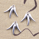 20pcs Charms Chili Hot Pepper  16x18mm Antique Silver Color Pendants DIY Crafts Making Findings Handmade Tibetan Jewelry