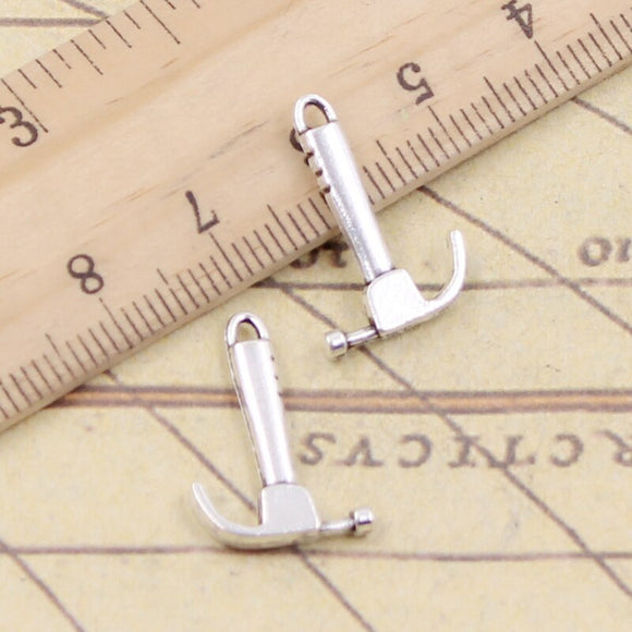 20pcs Charms Claw Hammer Tool 19x13mm Tibetan Silver Color Pendants Antique Jewelry Making DIY Handmade Craft